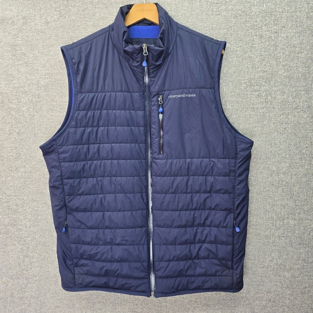 VINEYARD VINES MENS PERFORMANCE QUILTED VEST, SIZE L